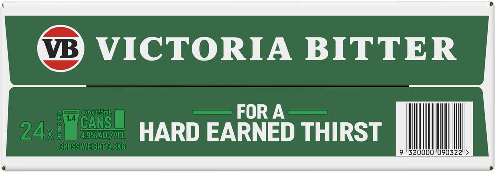 Victoria Bitter Can 375mL First Choice Liquor Market