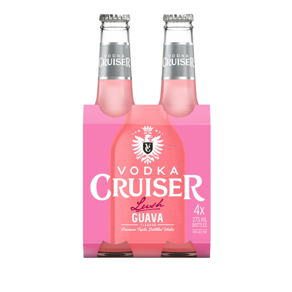 Buy Vodka Cruiser Lush Guava 275mL Online VC