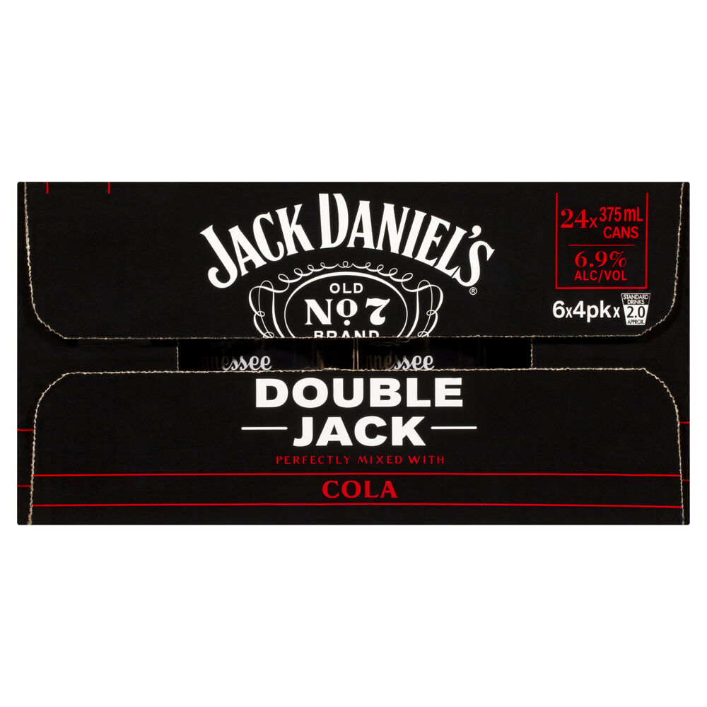 Jack Daniels Double Jack and Cola Can 375mL First Choice Liquor