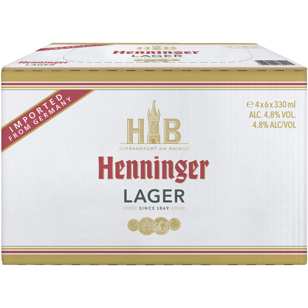 Henninger Premium Lager 330mL - Single, 6 & 24 Pack Deals