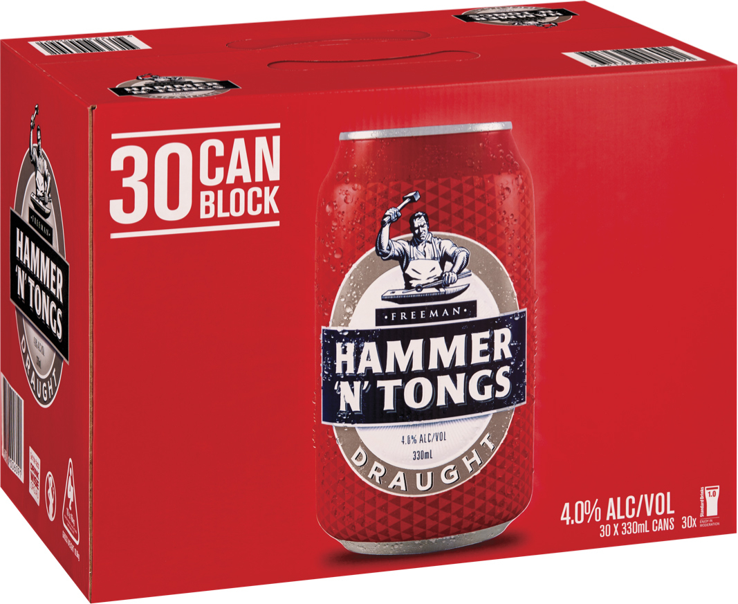 Hammer N Tongs Draught Block Can 330mL First Choice Liquor Market
