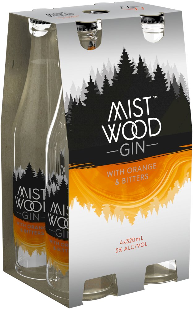 Mist Wood Orange & Bitters Gin 320mL Vintage Cellars
