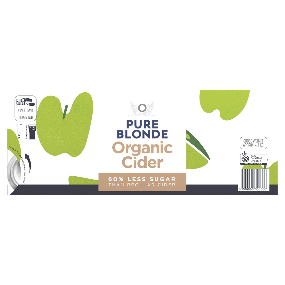 Pure Blonde Cider Can 375mL (10 Pack) First Choice Liquor Market