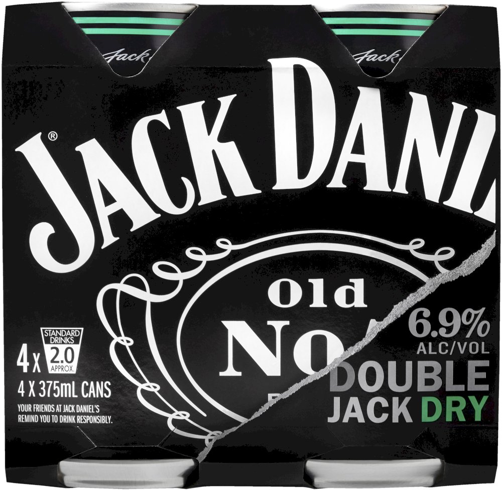 Jack Daniels Double Jack Dry Can 375mL First Choice Liquor Market