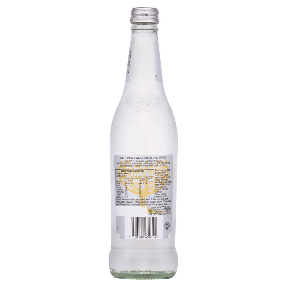 Fever Tree Indian Light Tonic Water 500mL Liquorland