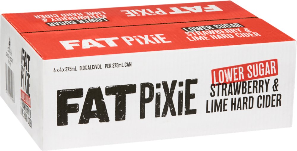 Buy Fat Pixie Lower Sugar Strawberry & Lime Cider Can 375mL Online