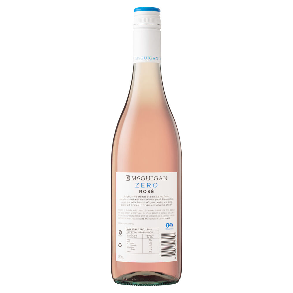 Buy McGuigan Zero Dry Rose 750mL Online