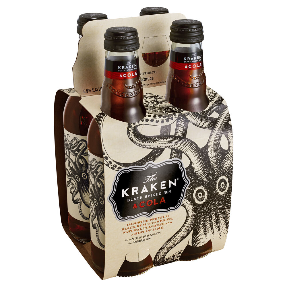 The Kraken Rum & Cola Bottle 330mL First Choice Liquor Market