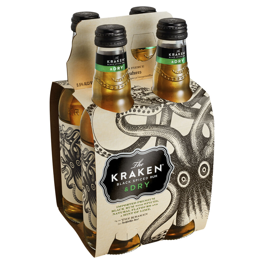 The Kraken Rum & Dry Bottle 330mL First Choice Liquor Market