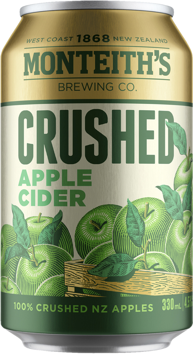 Monteiths Crushed Apple Cider Can 330ml Liquorland
