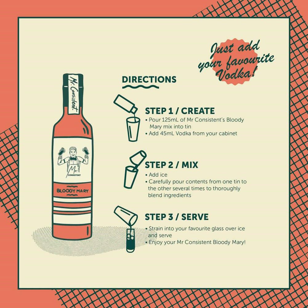 Mr Consistent Bloody Mary Mixer 750mL Liquorland