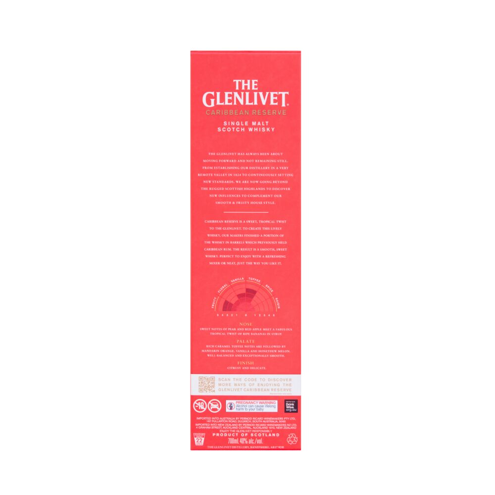 The Glenlivet Caribbean Reserve Whisky 700ml main image 1