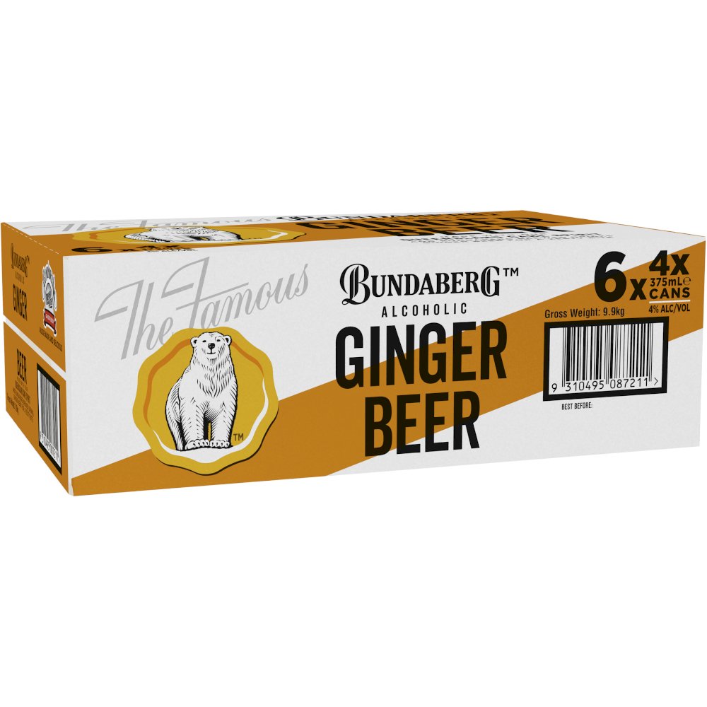 Bundaberg Alcoholic Ginger Beer Can 375ml First Choice Liquor Market