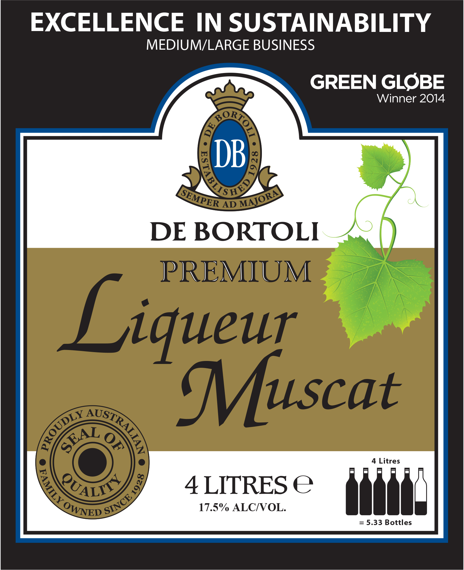 De Bortoli Premium Liqueur Muscat Cask 4L First Choice Liquor Market