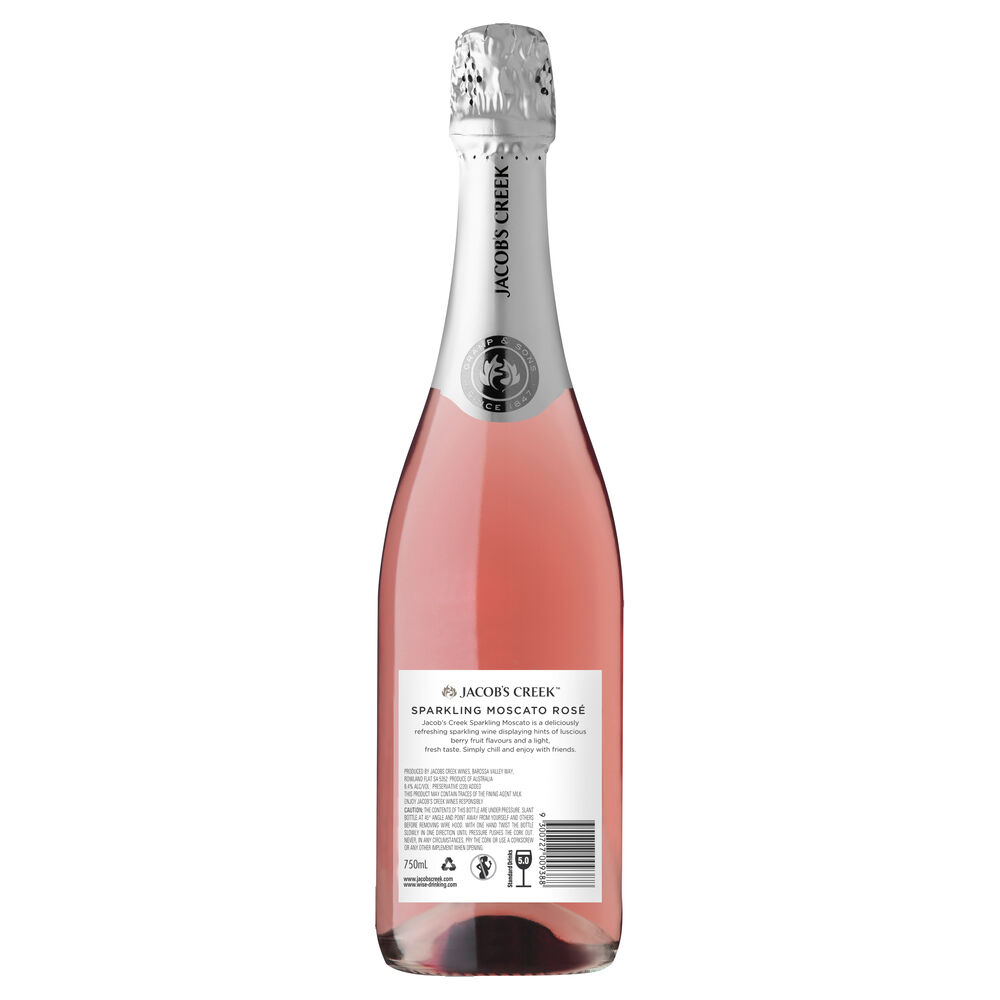Jacob's Creek Sparkling Moscato Rose 750mL Vintage Cellars