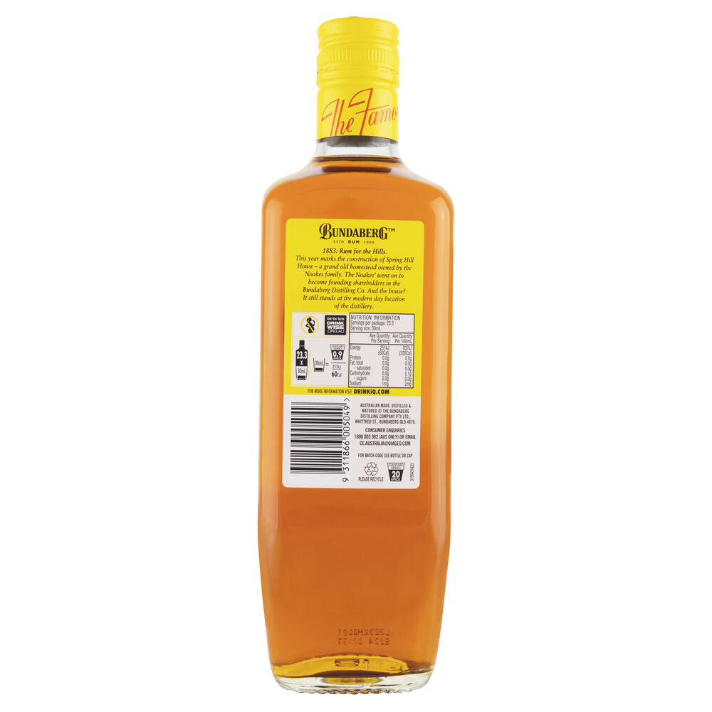 Buy Bundaberg UP Rum 700mL Online