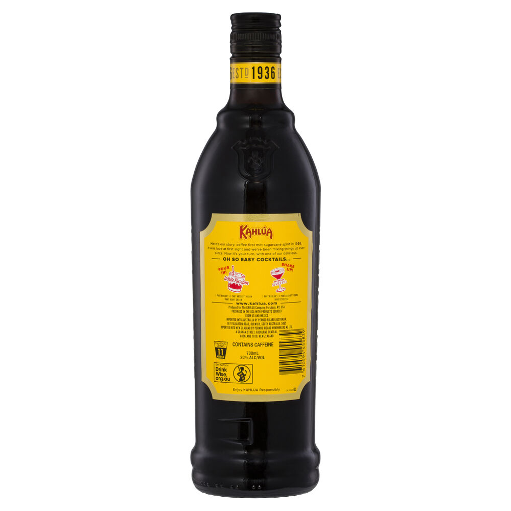 Buy Kahlua Coffee Liqueur 700mL Online VC