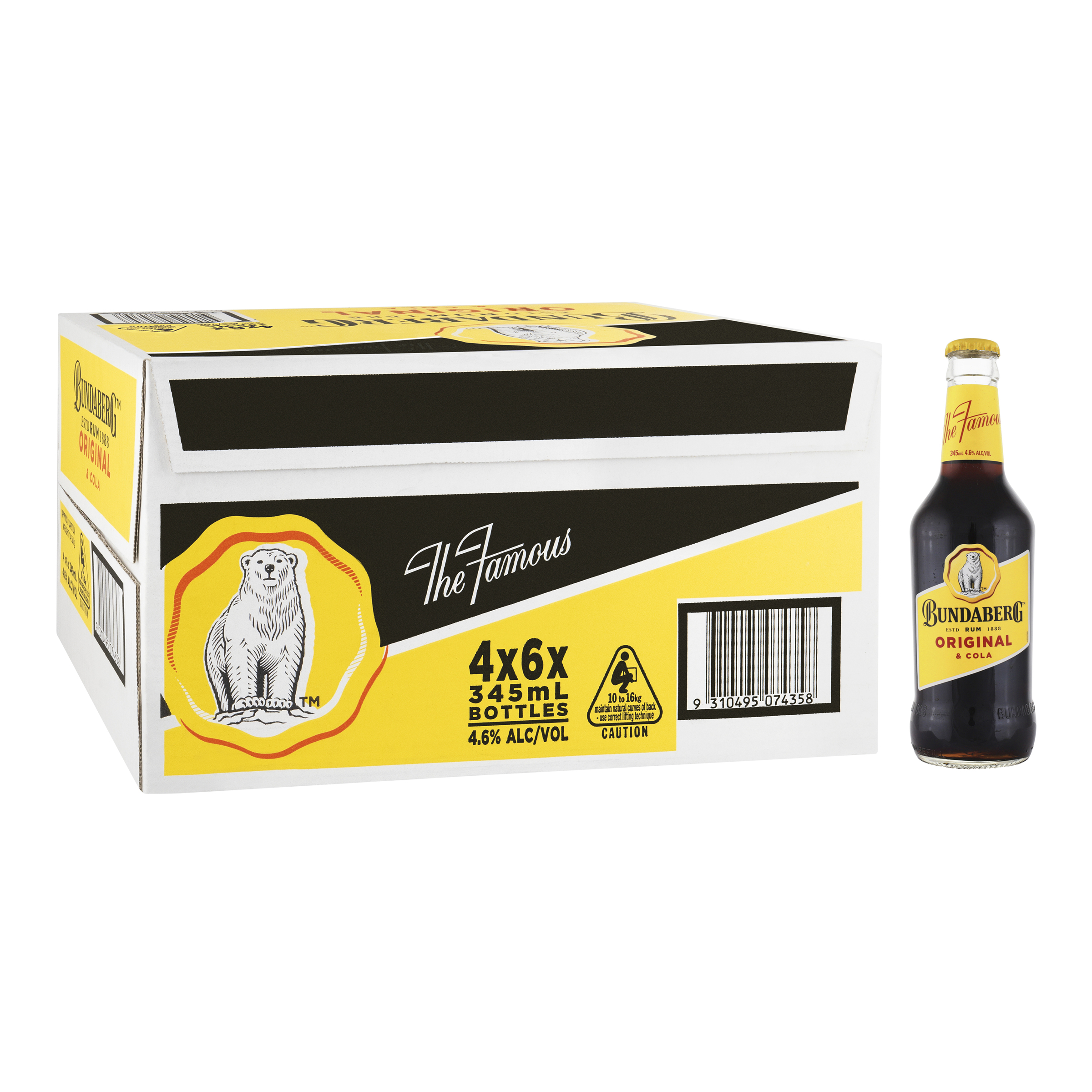 Bundaberg & Cola Bottle 345mL First