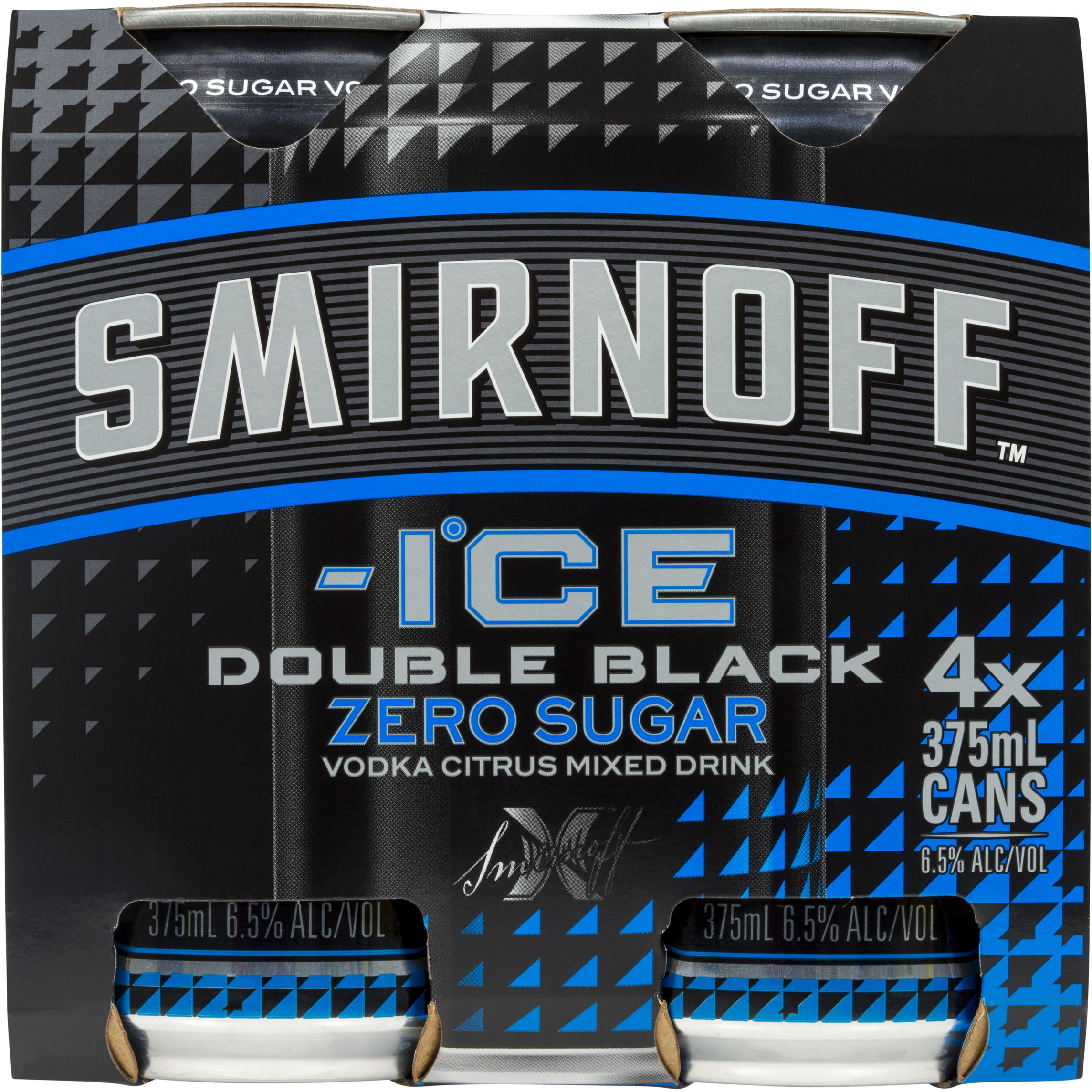 Buy Smirnoff Ice Double Black Zero Can 375mL Online VC