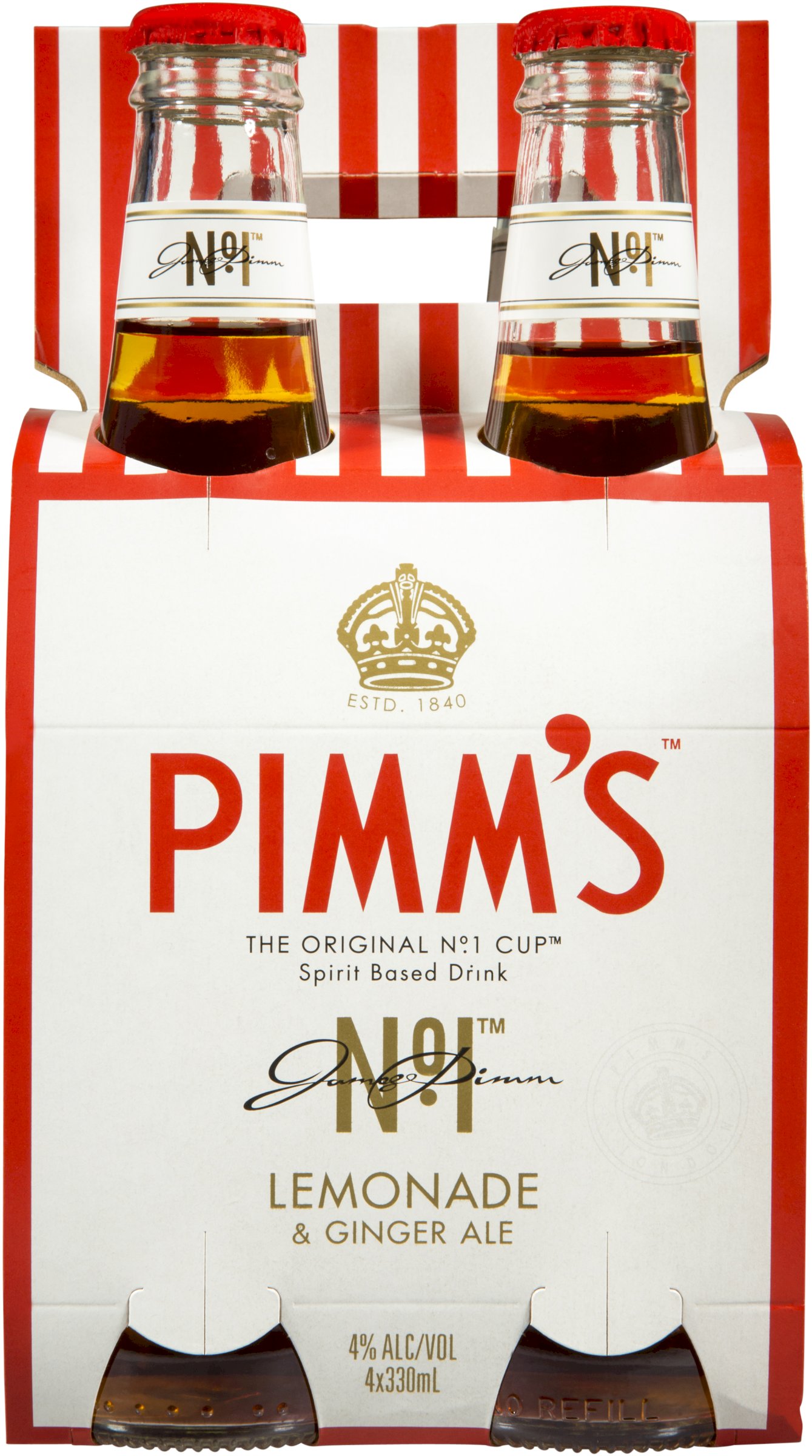 Pimms Lemonade and Ginger Ale 330mL Liquorland