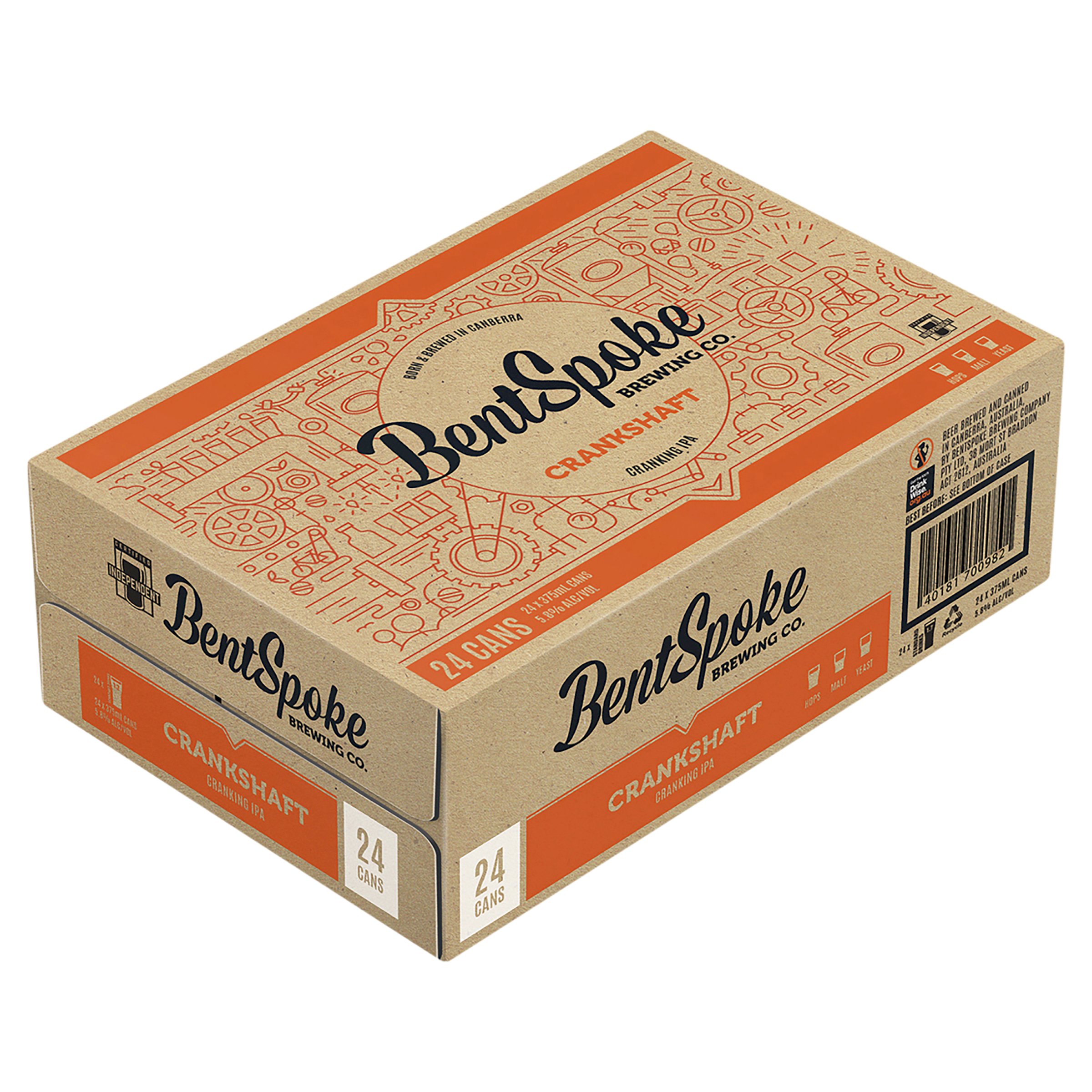 Bentspoke Crankshaft IPA Can 375mL First Choice Liquor Market