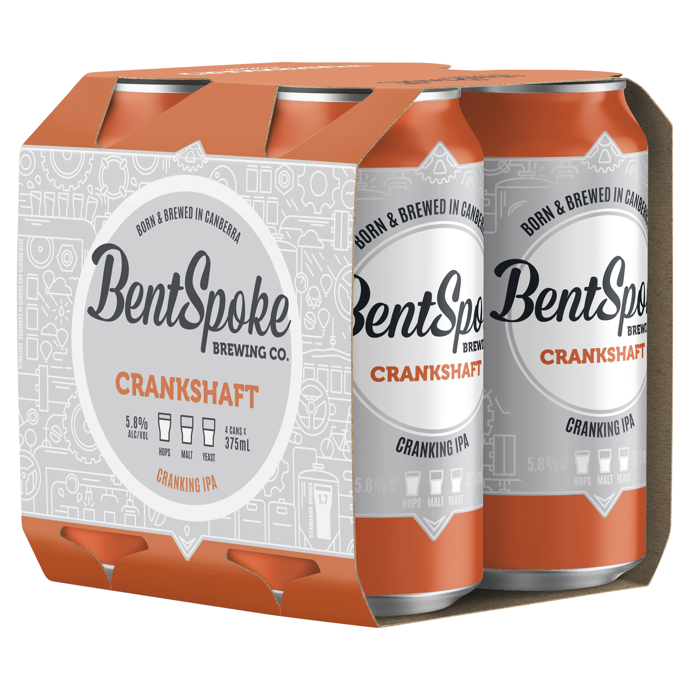 Buy Bentspoke Crankshaft IPA Can 375mL Online