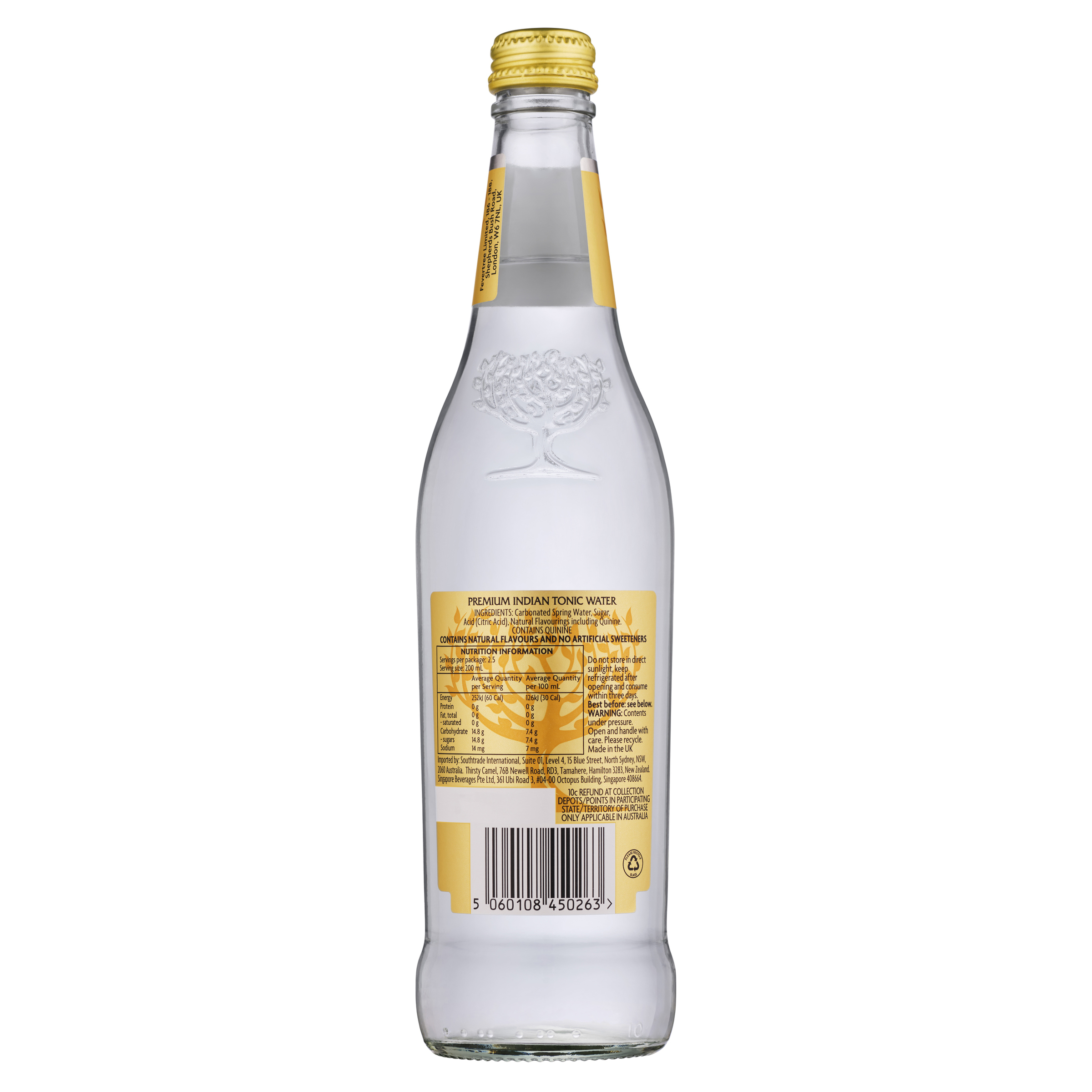Fever Tree Premium Indian Tonic Water 500mL Liquorland