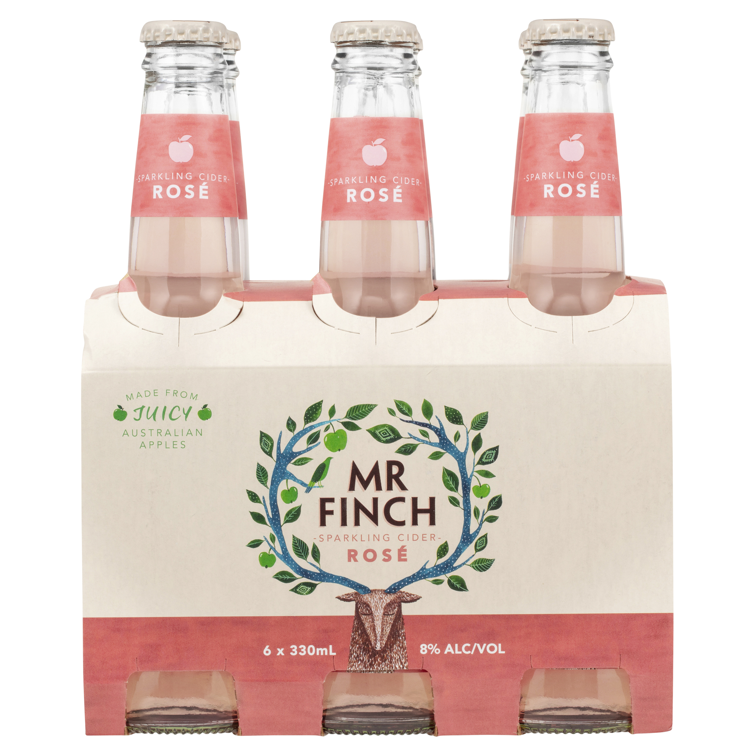 Buy Mr Finch Cider Rose Bottle 330mL Online VC
