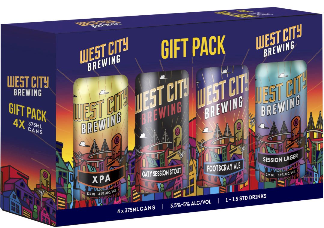West City Beer Gift Pack Can 375mL Liquorland