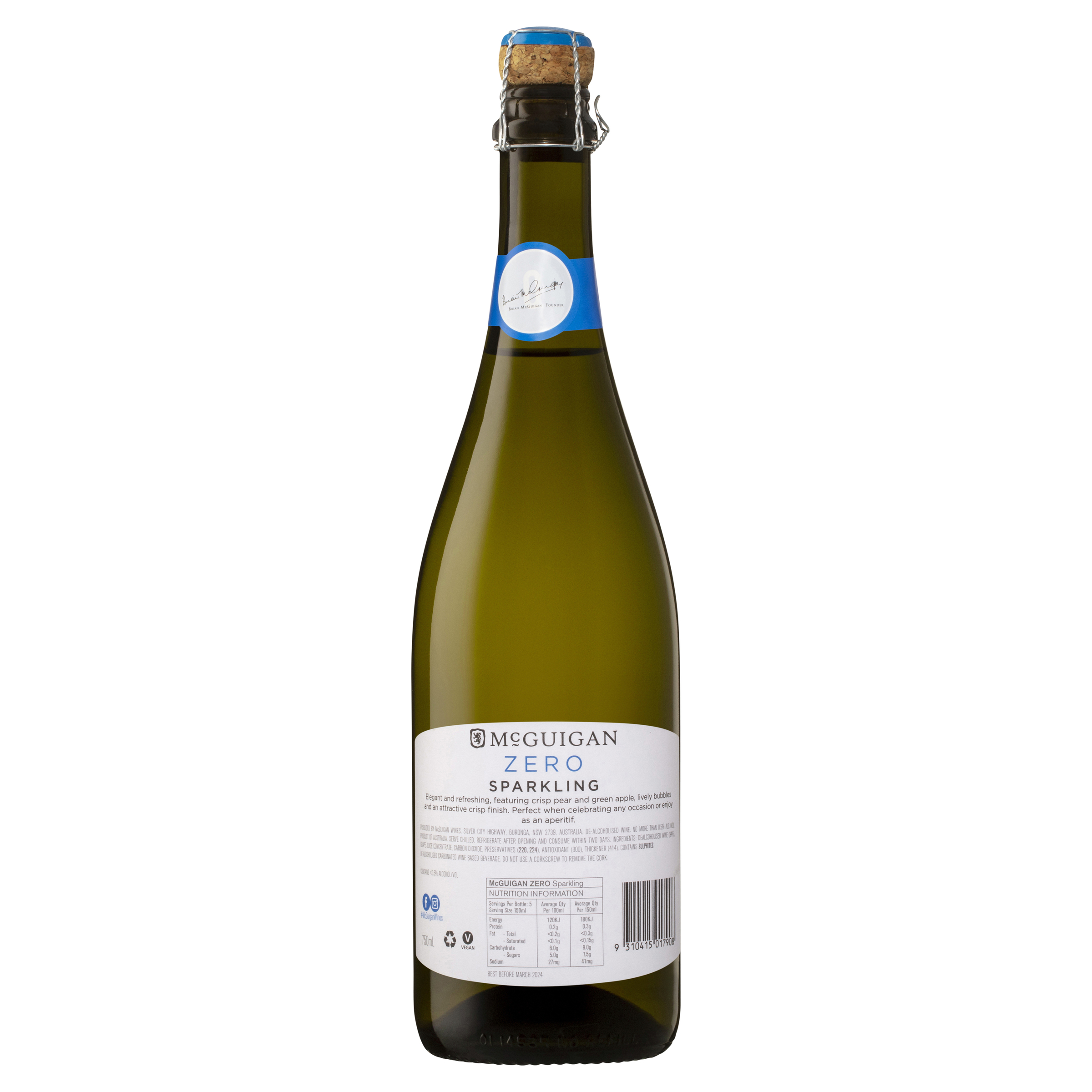 Buy McGuigan Zero Sparkling 750mL Online