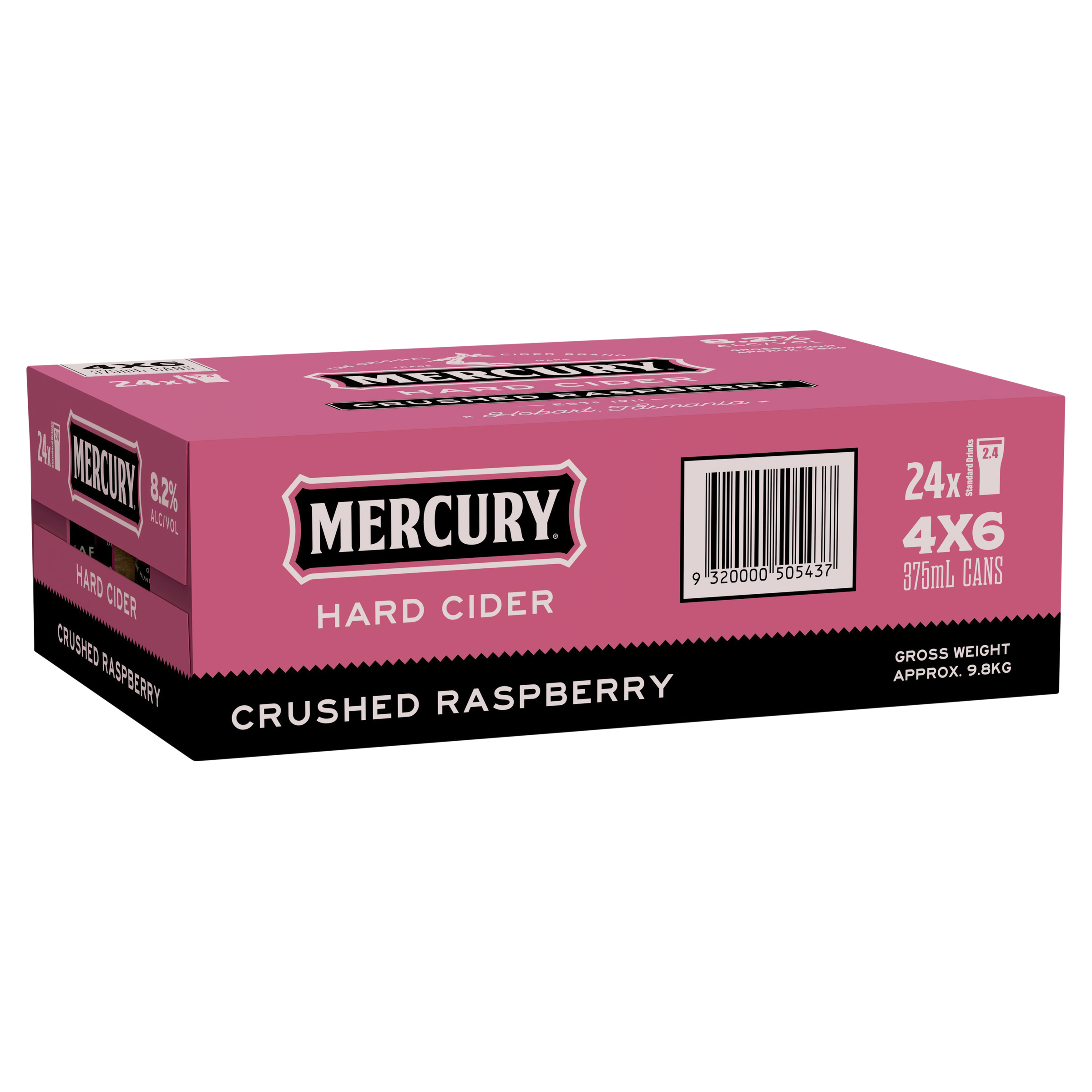 Buy Mercury Hard Cider Crushed Raspberry Can 375mL Online