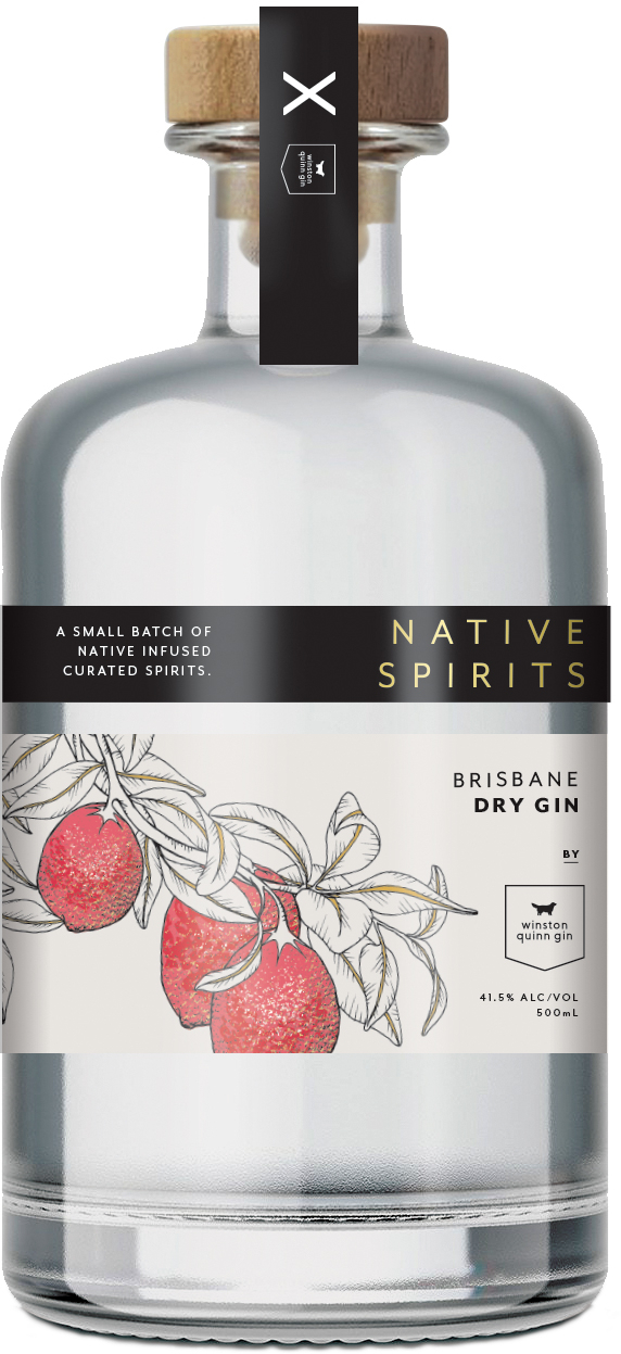 Buy Native Spirits Brisbane Dry Gin by Winston Quinn 500mL Online
