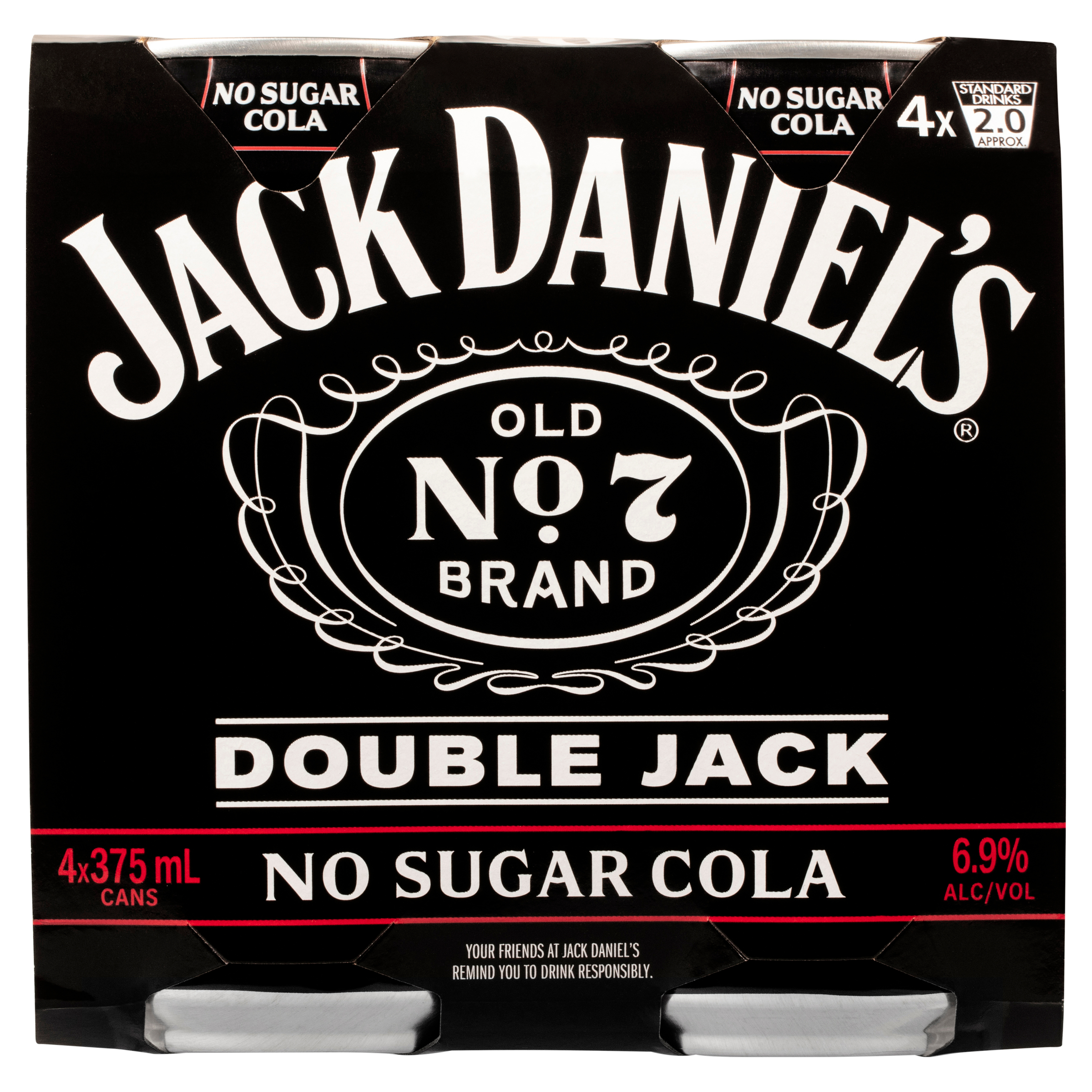 Jack Daniels Double Jack & No Sugar Cans 375mL First Choice Liquor Market