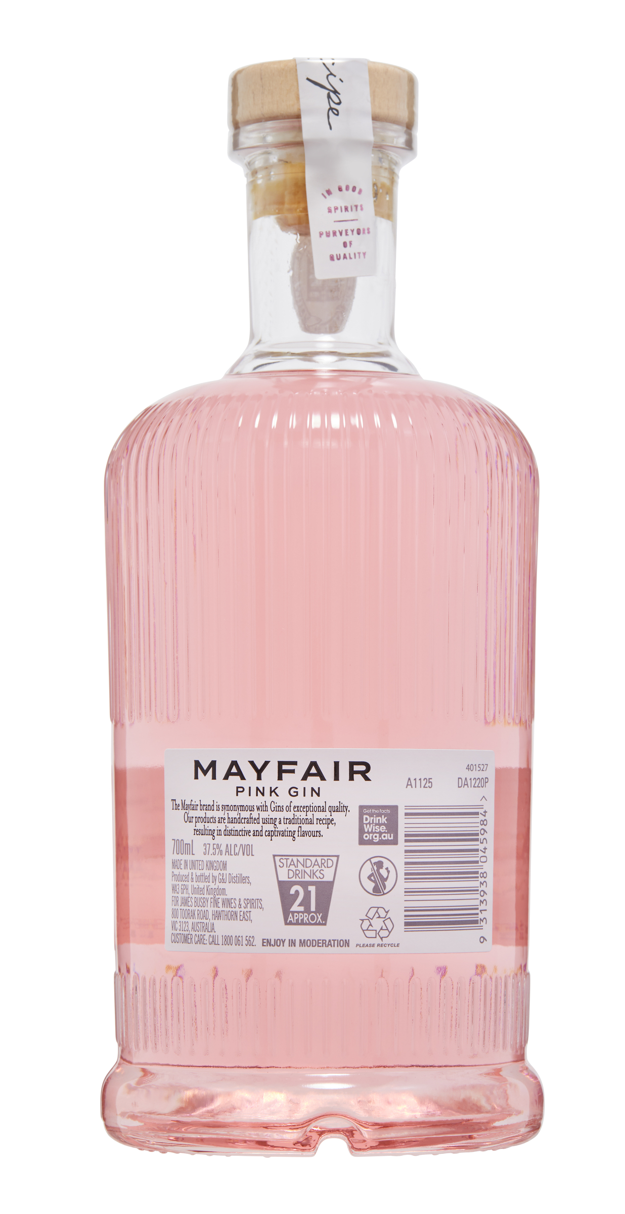 Buy Mayfair Pink Gin 700mL Online