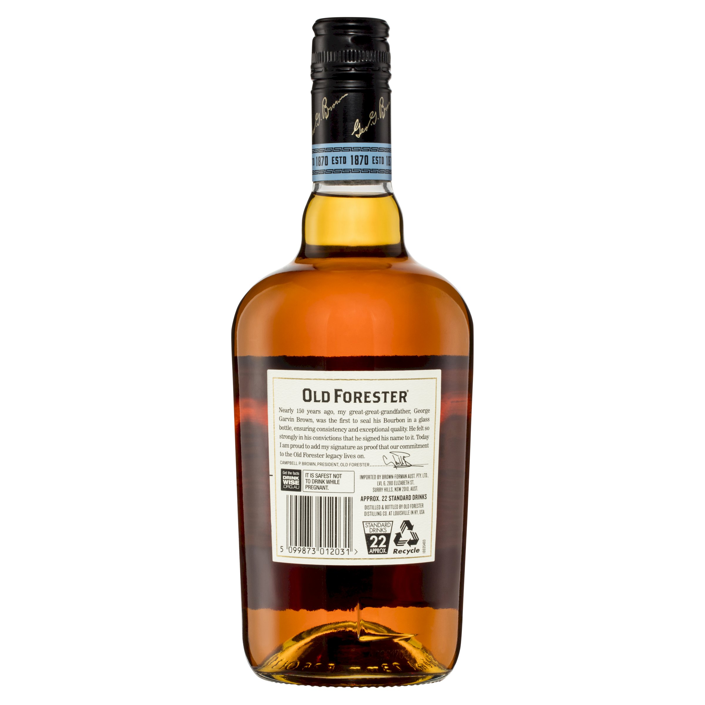 Buy Old Forester Kentucky Bourbon Whisky 700mL Online