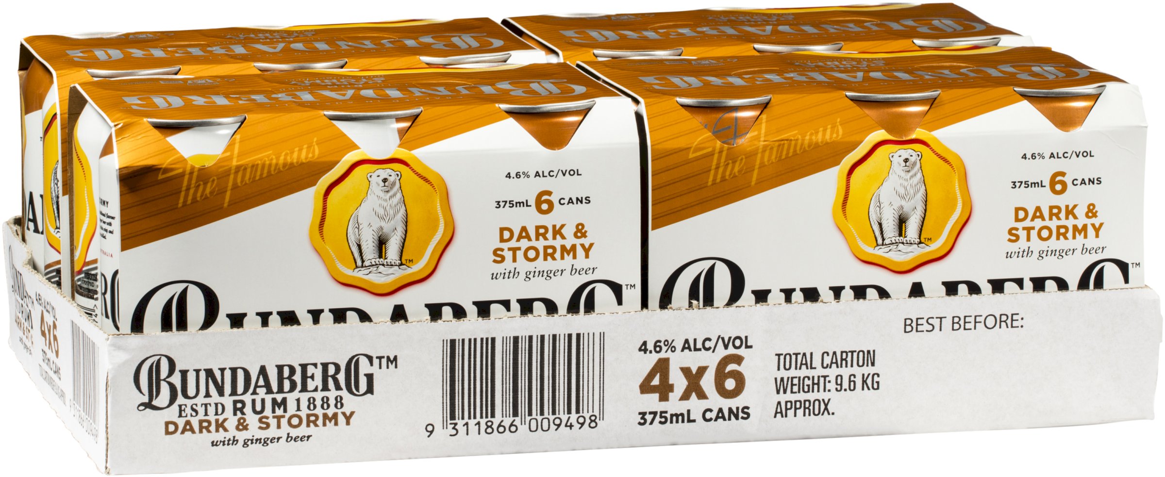 Bundaberg Dark & Stormy Can 375mL