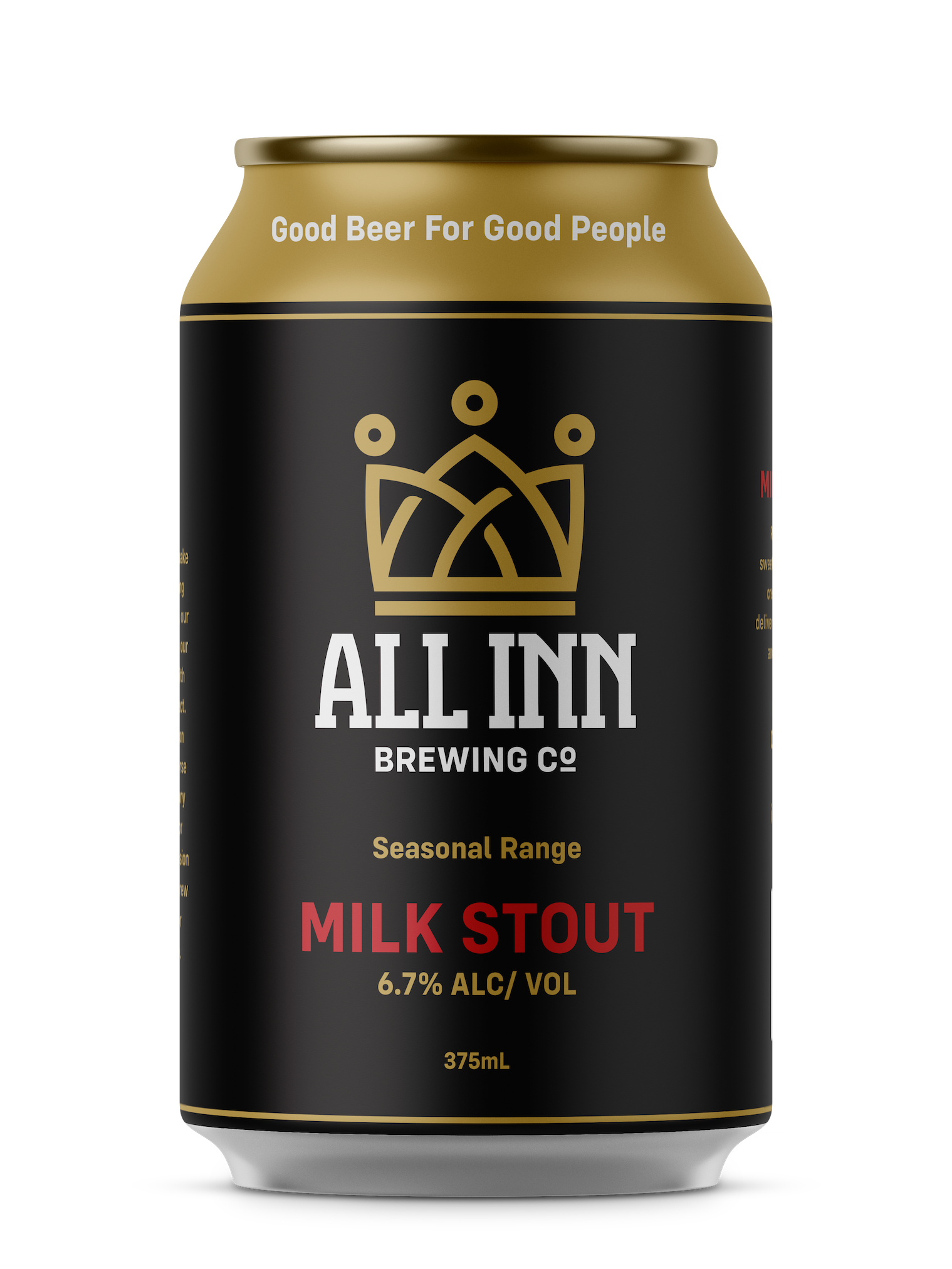 All Inn Brewing Milk Stout Can 375mL | Liquorland