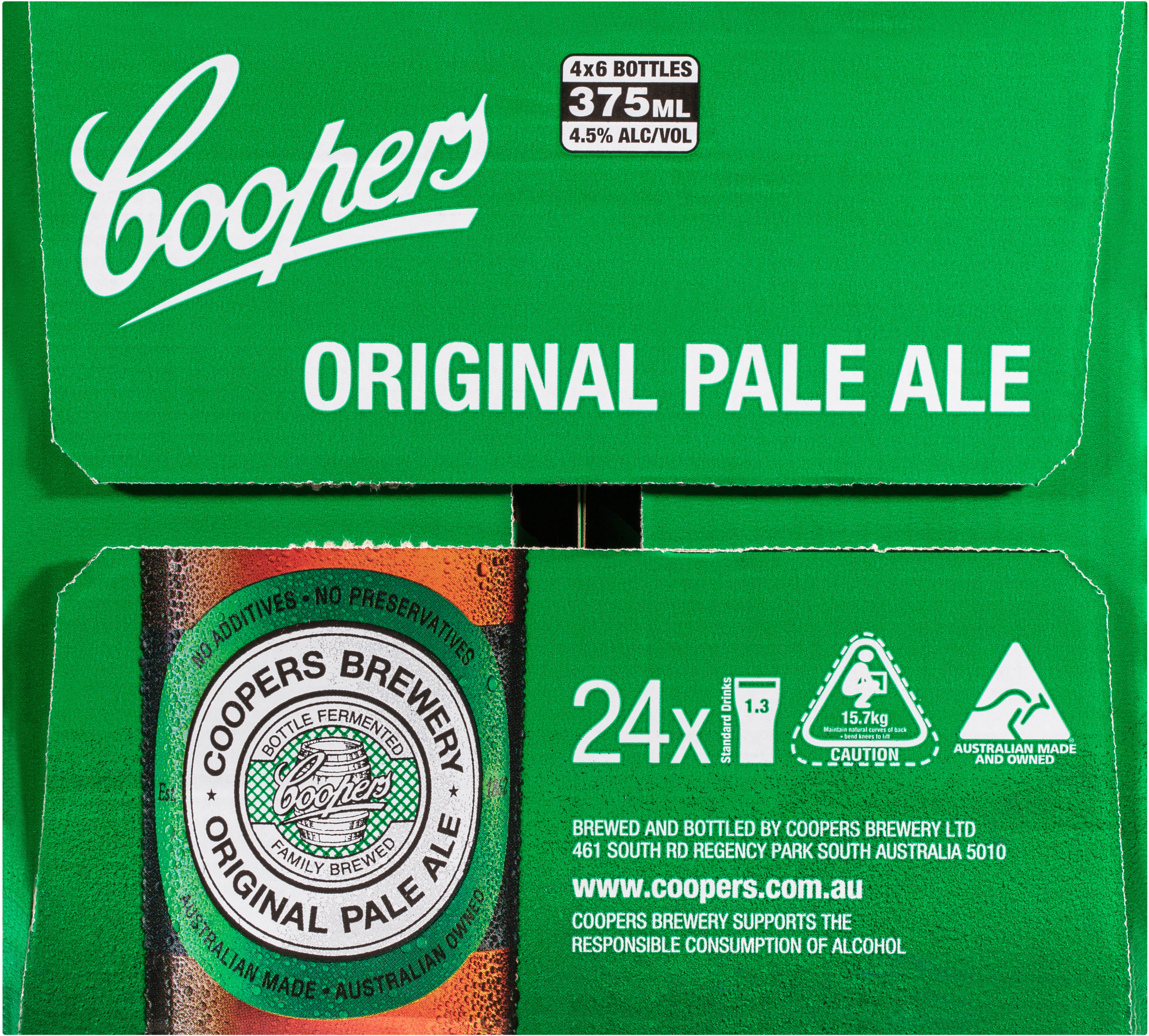 Coopers Original Pale Ale Bottle 375mL Liquorland