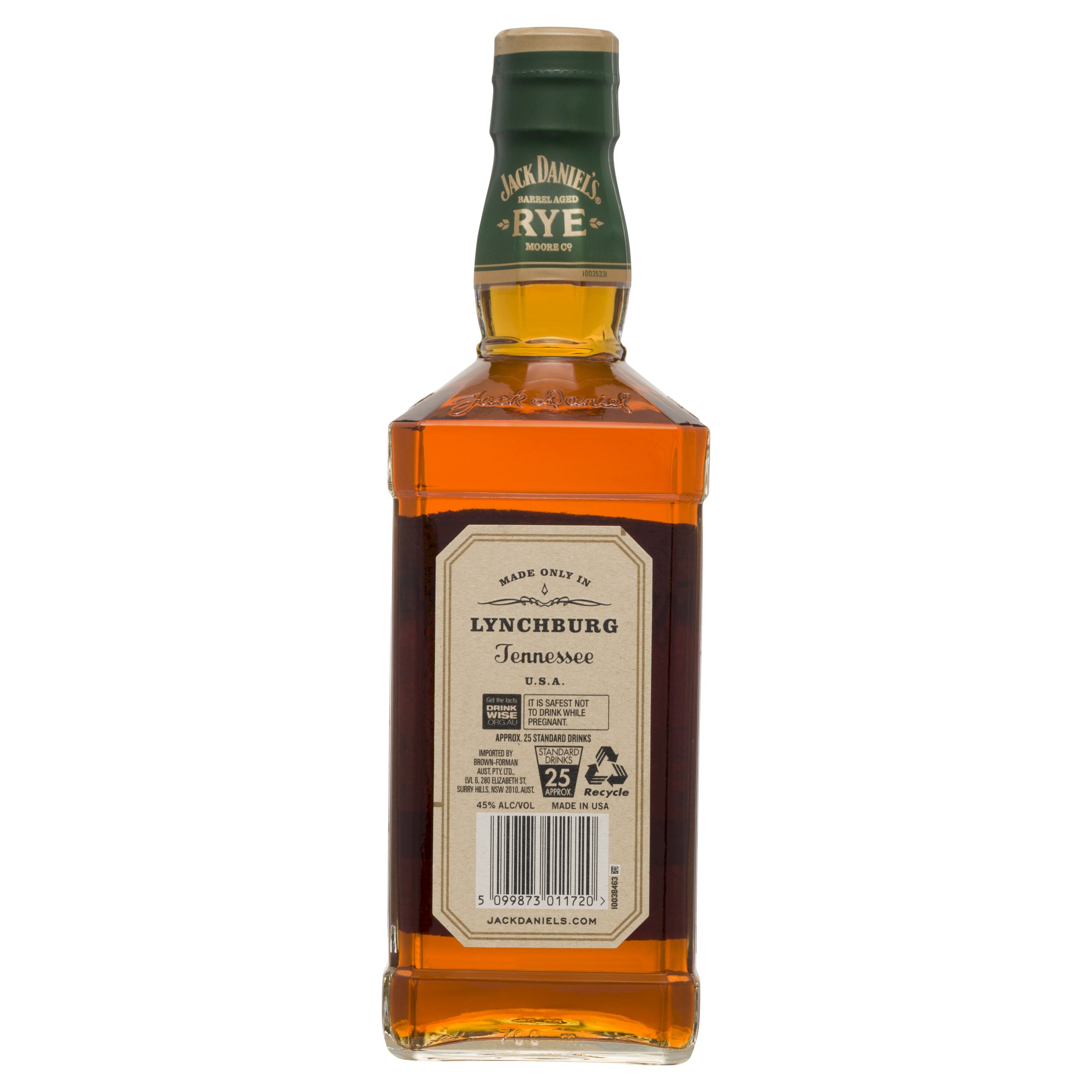Jack Daniels Straight Rye Whiskey 700mL | Liquorland