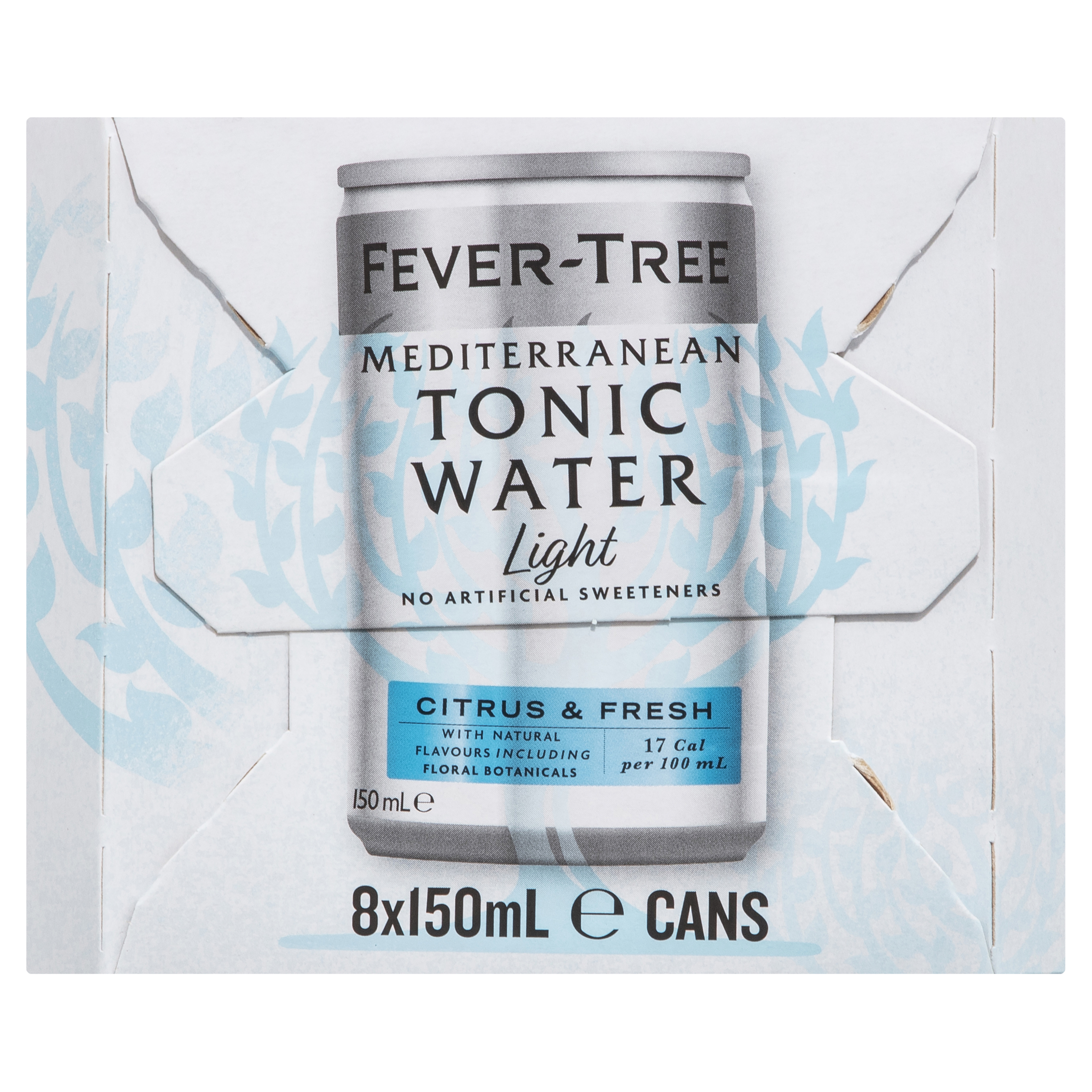 Fever Tree Mediterranean Light Tonic 8Pk Can 150mL Liquorland