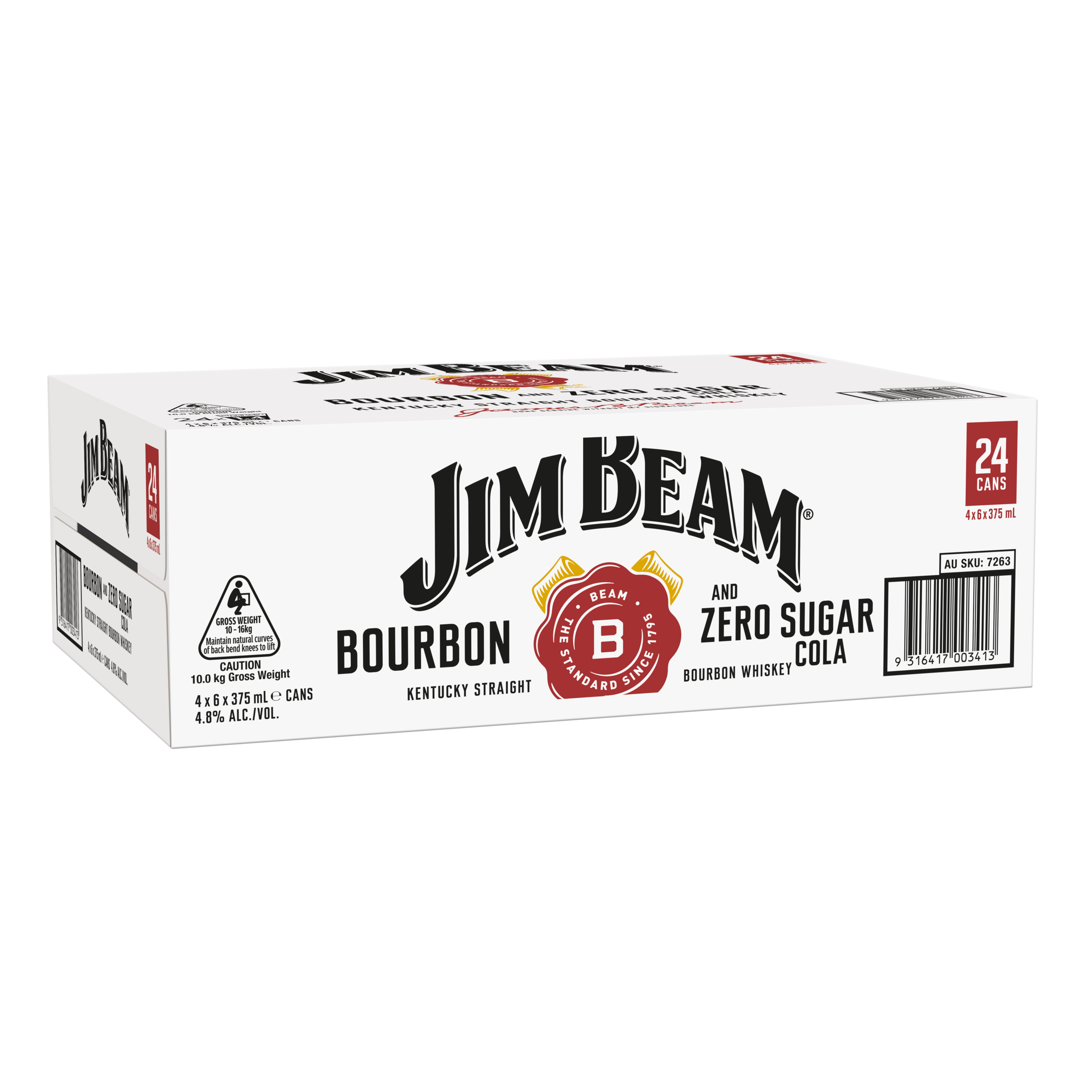 Buy Jim Beam Zero Sugar Cola Cans 375mL Online