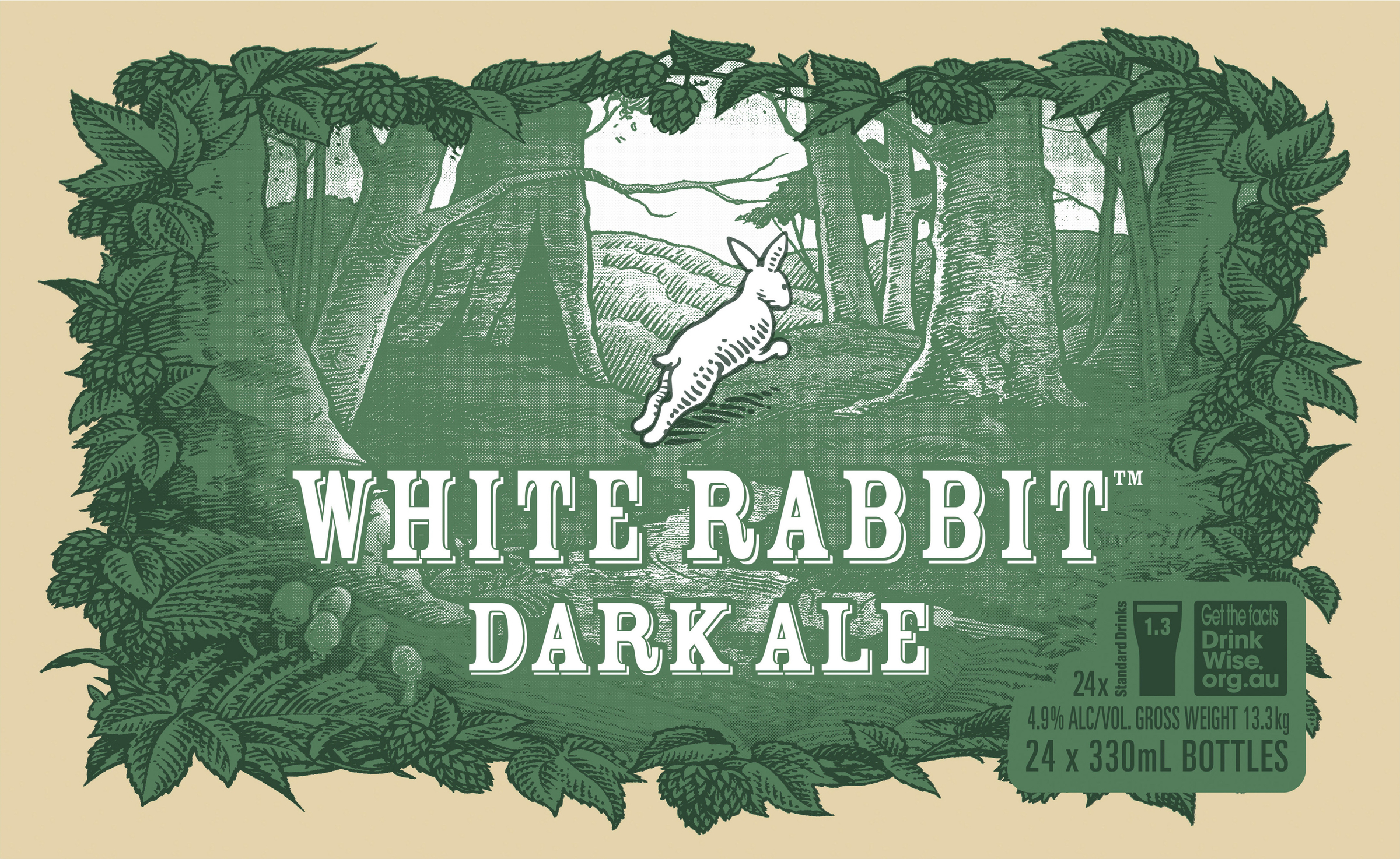 Buy White Rabbit Dark Ale Bottle 330mL Online VC