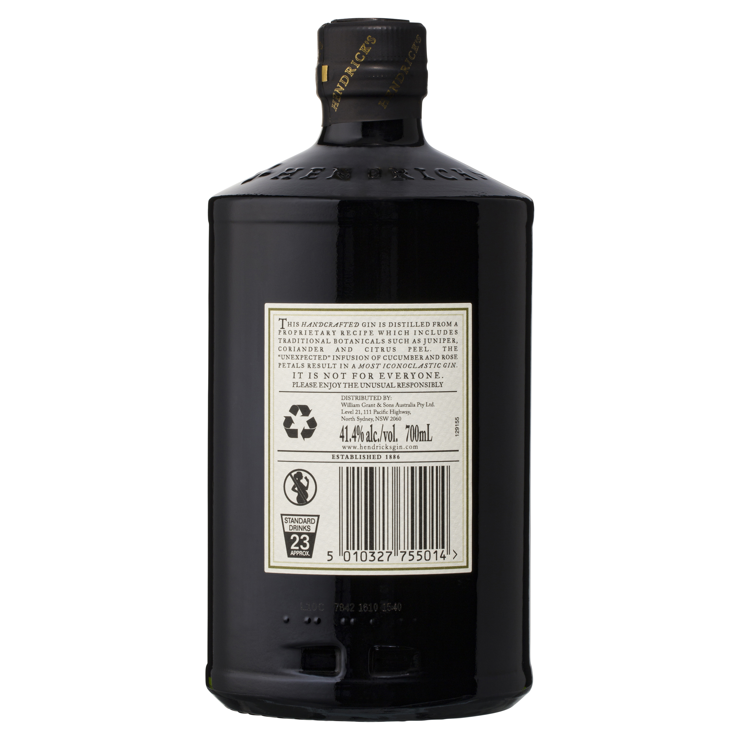 Buy Hendricks Gin 700mL Online VC