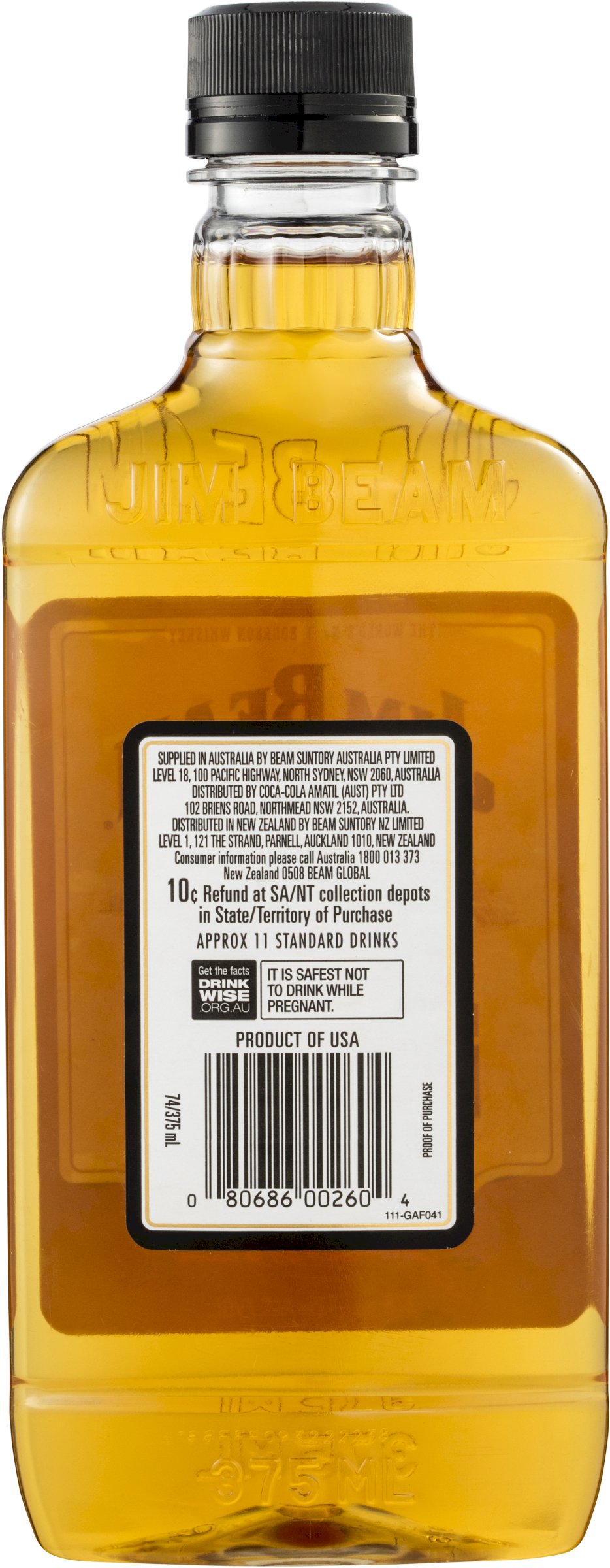 Jim Beam whisky 375ml (080686002604)