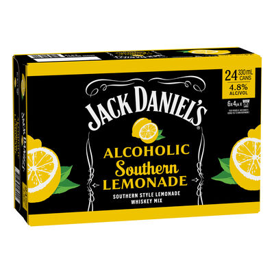 Jack Daniels Southern Lemonade Can 330mL Carton 24 | Liquorland