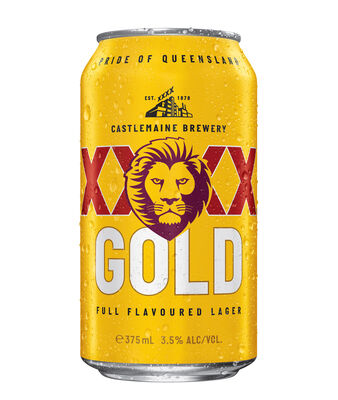 Xxxx Gold Brisbane Lions Premiers Block Can 375mL Pack 30 | Liquorland