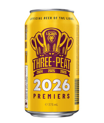 Xxxx Gold Brisbane Lions Premiers Block Can 375mL Pack 30 | Liquorland