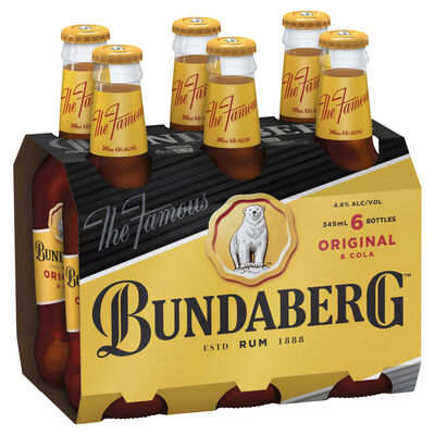 Bundaberg Cola Bottle 345mL Pack 6 | Liquorland