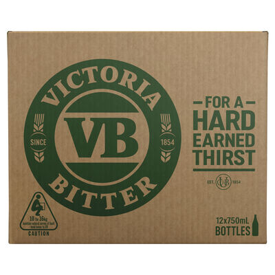Victoria Bitter Bottle 750mL Carton 12 | undefined