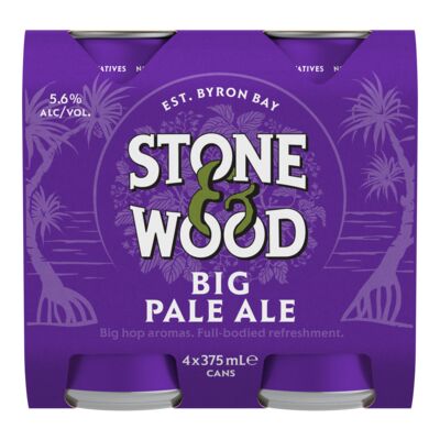 Stone Wood Hinterland Big Pale Ale Can 375mL Pack 4 | Liquorland